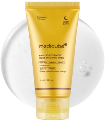 MEDICUBE - KOJIC ACID TURMERIC NIGHT WRAPPING MASK