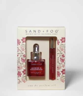 Coffret huiles parfumées Jasmine & Cedarwood de sand + fog