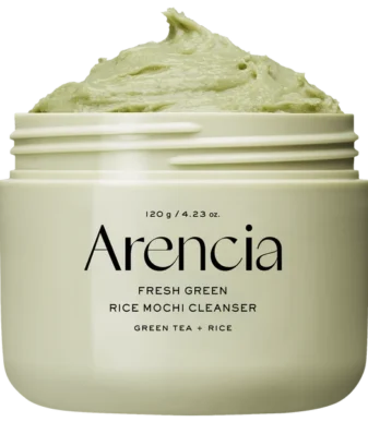 Nettoyant visage au riz Fresh Green Mochi d’Arencia